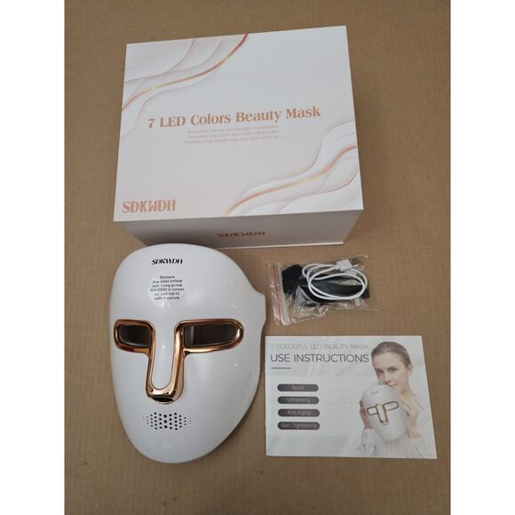 SDKWDH Light Therapy Face Mask 7 LED Painless - Picture 1 of 12